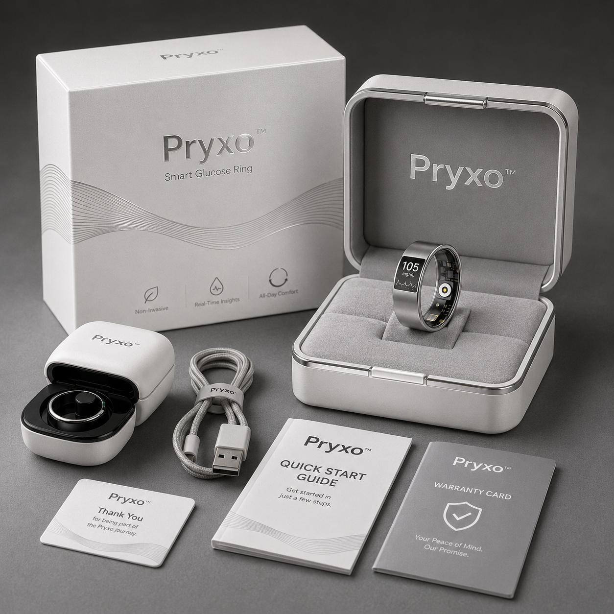🎉 80% OFF Launch Offer🔥Pryxo™ G1 Non-Invasive Smart Ring