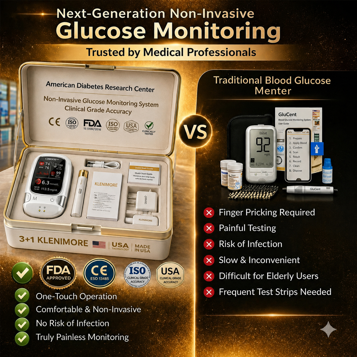🔥Final 3 Hours: 70% OFF🏆Develops Newly Launched Non-Invasive Smart Blood Sugar Tracking Device✅