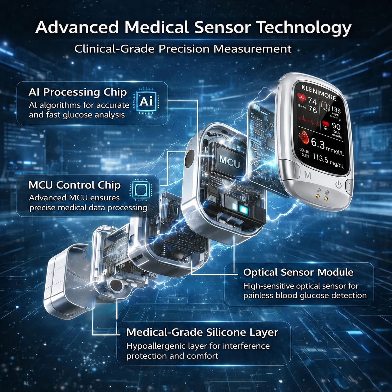 🔥Final 3 Hours: 70% OFF🏆Develops Newly Launched Non-Invasive Smart Blood Sugar Tracking Device✅