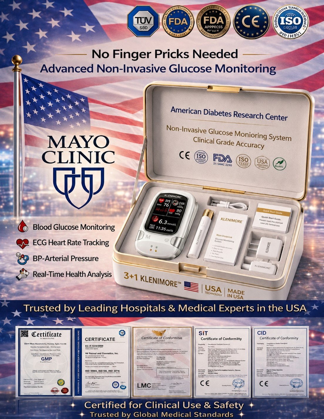 🔥Final 3 Hours: 70% OFF🏆Develops Newly Launched Non-Invasive Smart Blood Sugar Tracking Device✅