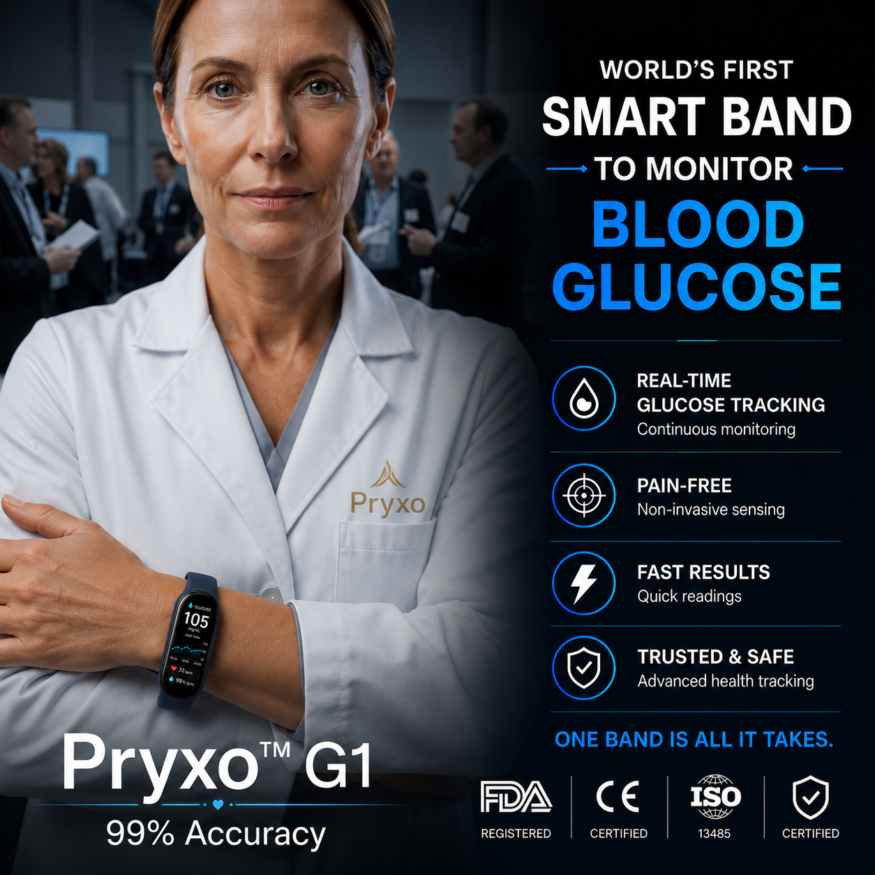 🎉 80% OFF Launch Offer🔥Pryxo™ M9 Non-Invasive Smart Band