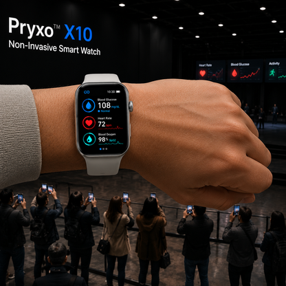 🎉 80% OFF Launch Offer 🔥 Pryxo™ X10 Non-Invasive SmartWatch