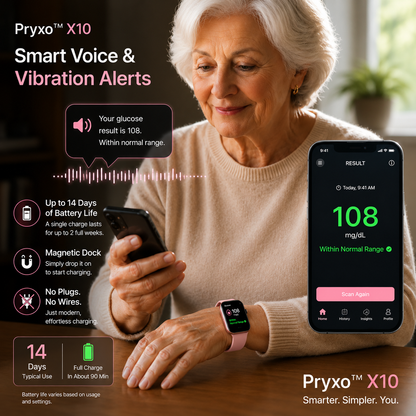 🎉 80% OFF Launch Offer 🔥 Pryxo™ X10 Non-Invasive SmartWatch