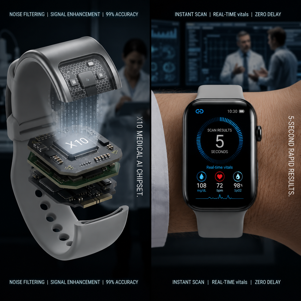 🎉 80% OFF Launch Offer 🔥 Pryxo™ X10 Non-Invasive SmartWatch