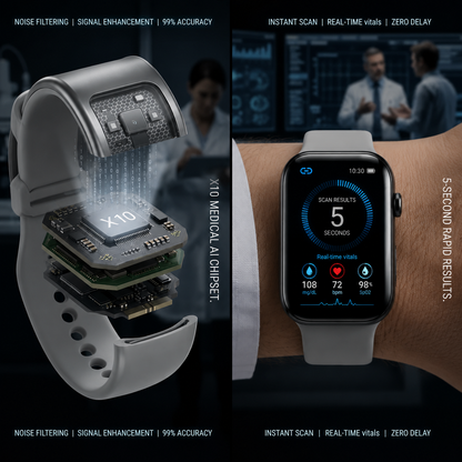 🎉 80% OFF Launch Offer 🔥 Pryxo™ X10 Non-Invasive SmartWatch